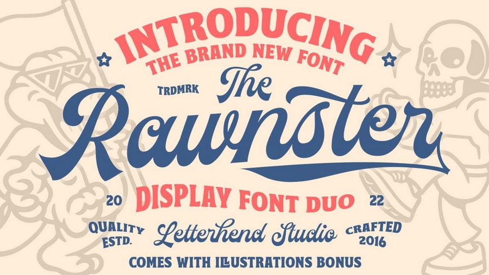 Rawnster Fonts: Adding Vintage Flair and Character to Your Designs