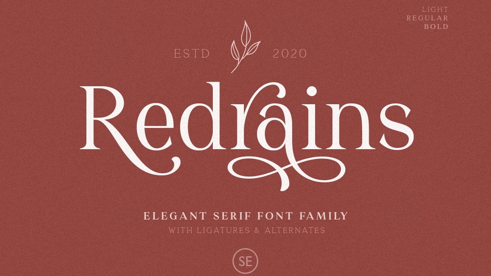 

Redrains: A Versatile Typeface with a Classic, Yet Modern Look