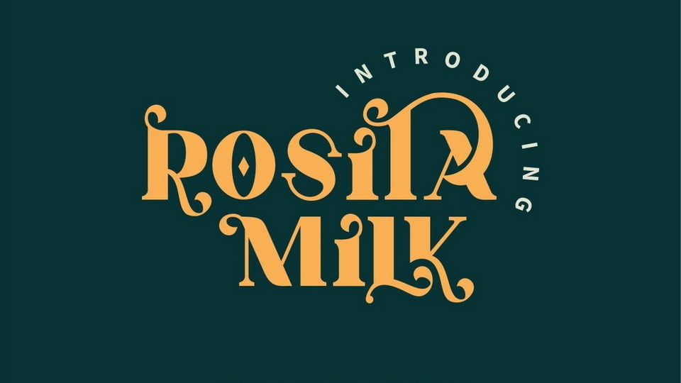  Rosita Milk: Elegant Serif Font Ideal for Branding and Logo Design