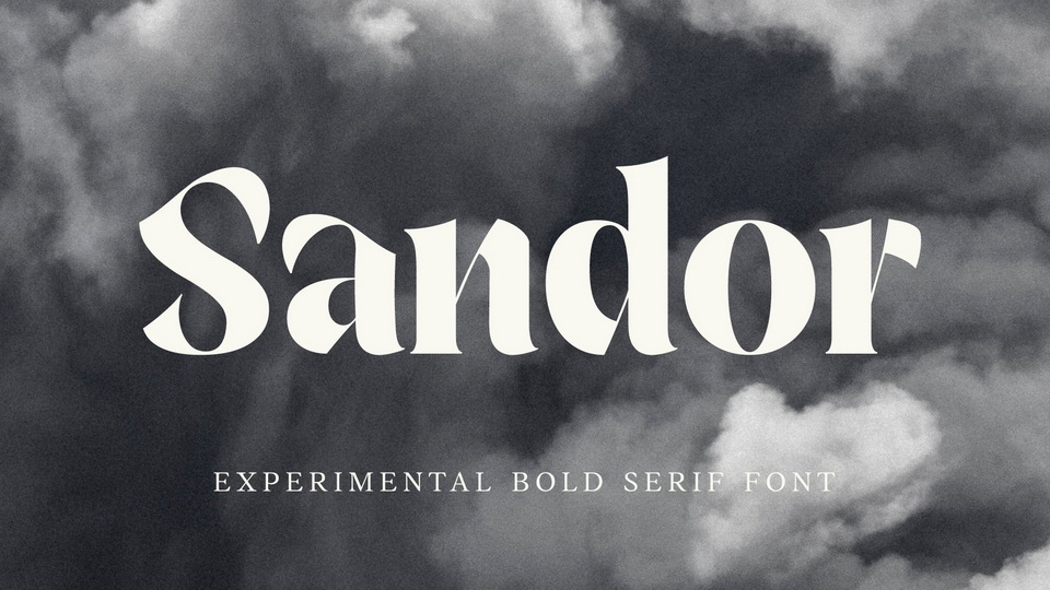 Sandor: A daring and dynamic serif font for visually striking designs