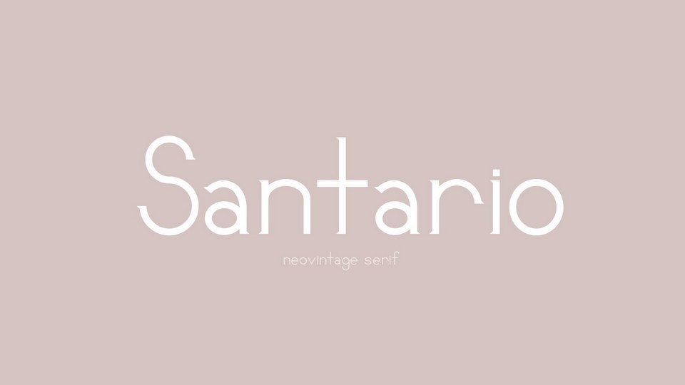 

Santario: A Stunning Serif Font with a Modern Twist