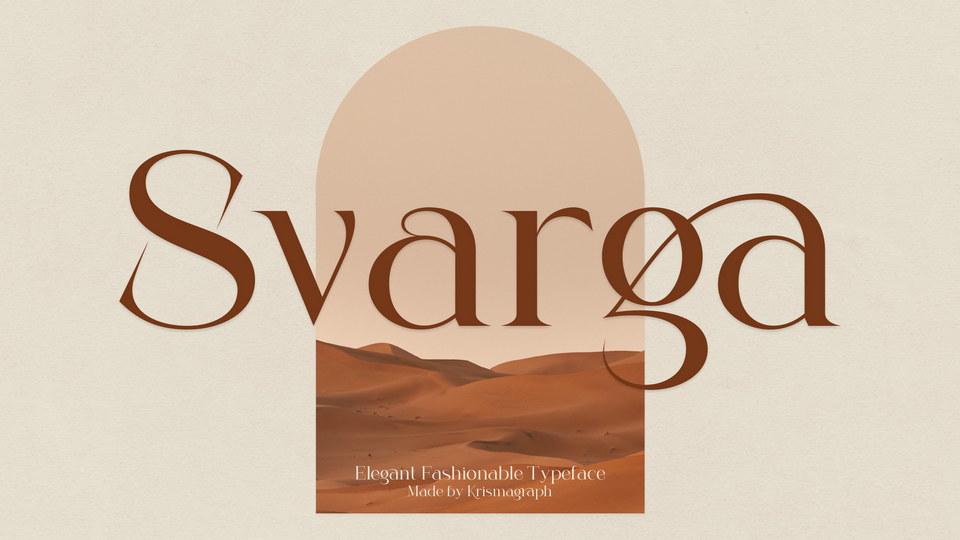 Svarga: A refined and sophisticated serif font for modern and vintage designs