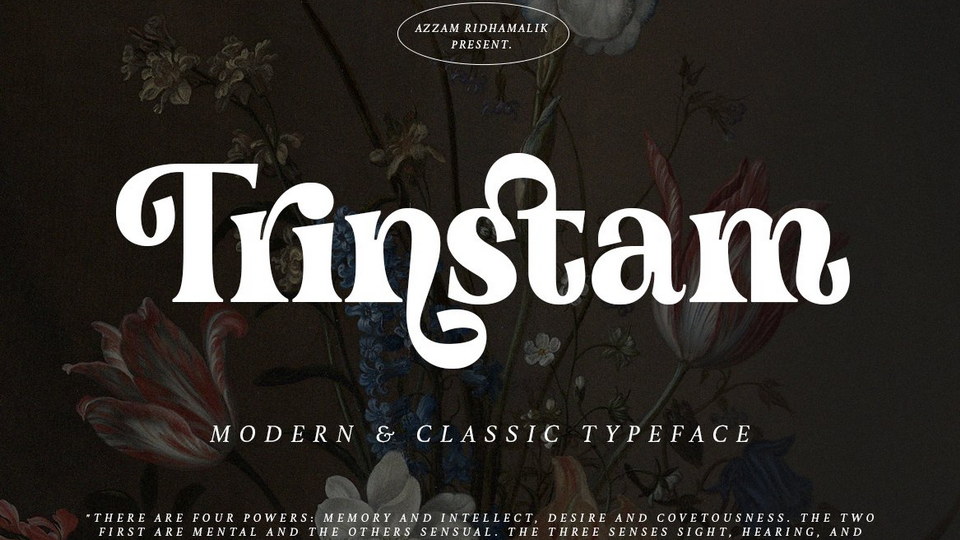  Trinstam: A Versatile and Commanding Serif Font for All Designers