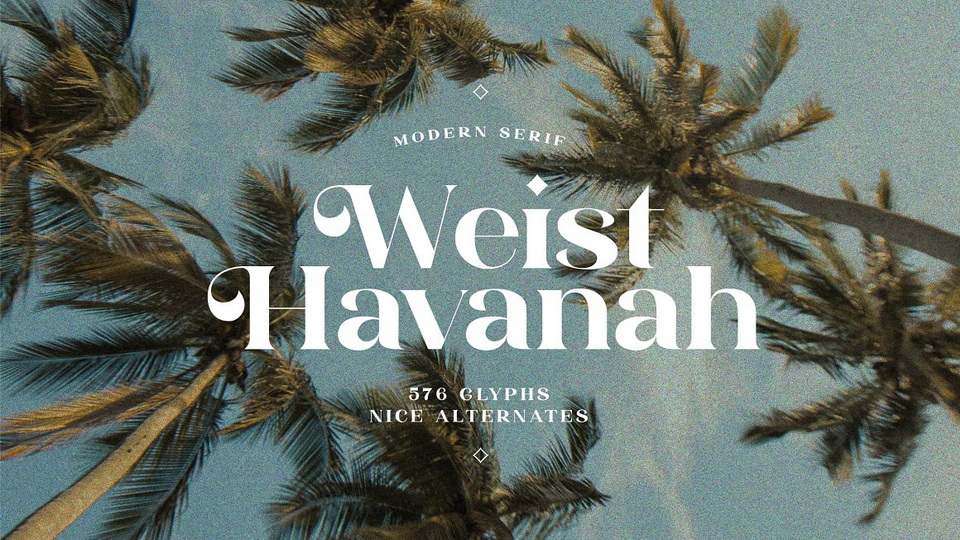 

Weist Havanah: A Modern Serif Typeface with Stylish Uppercase Lettering and a Fashionable Aesthetic
