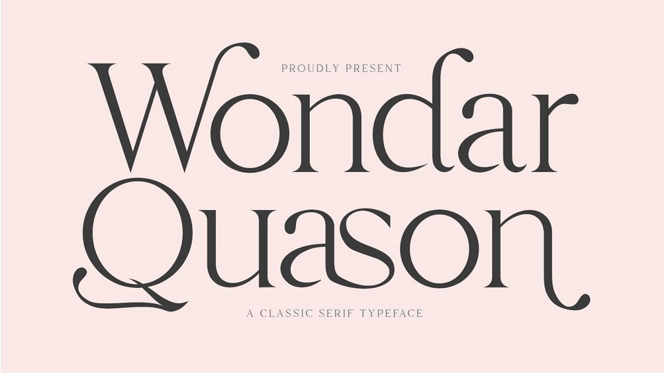 

Wondar Quason: Combining Classic Victorian Typography with Modern Alternates