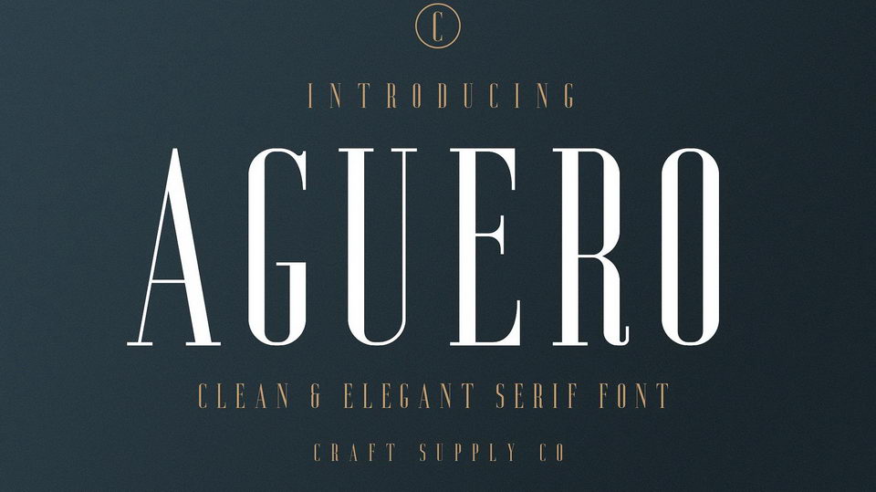 
Aguero Serif: A Clean and Elegant Modern Serif Font Family