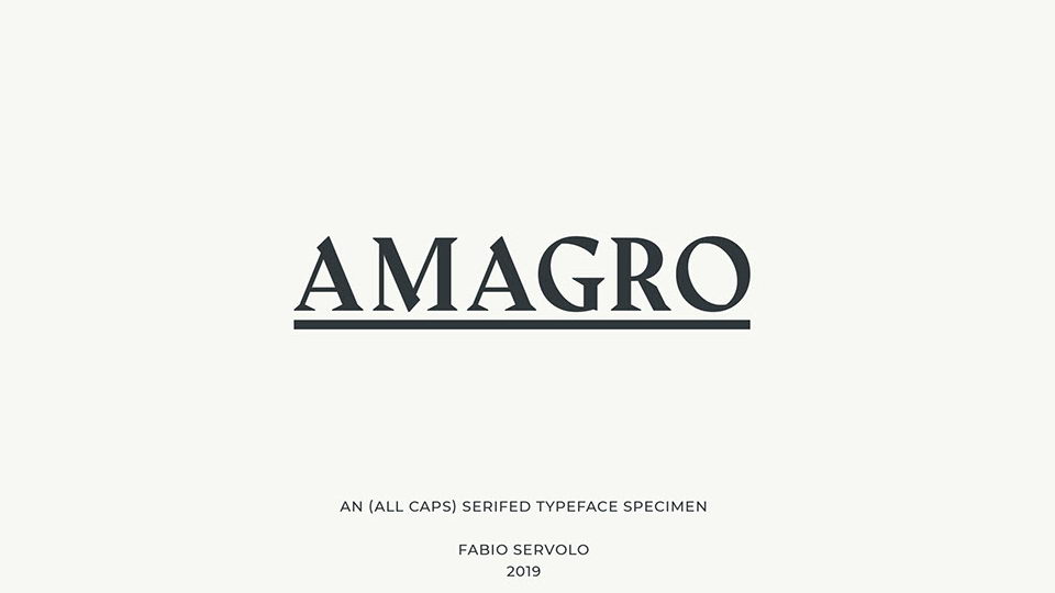  

Amagro: An Incredibly Versatile Serif Typeface Perfect for Any Project
