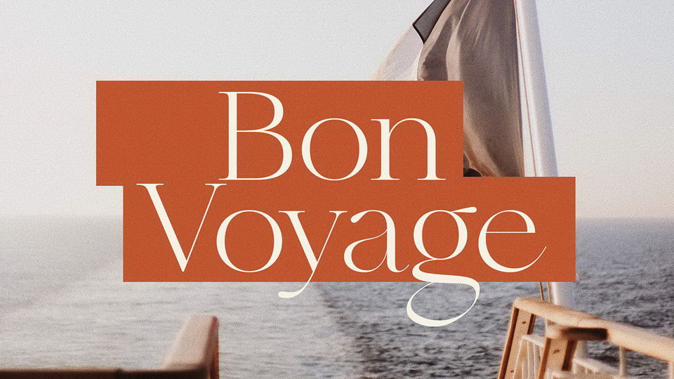 

MADE Bon Voyage: The Modern Calligraphic Serif Typeface