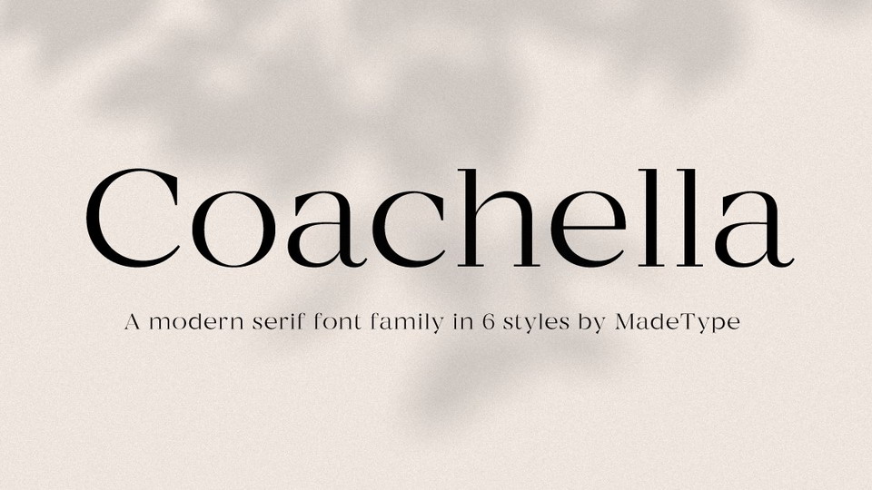 

MADE Coachella: An Incredibly Versatile Serif Font Family