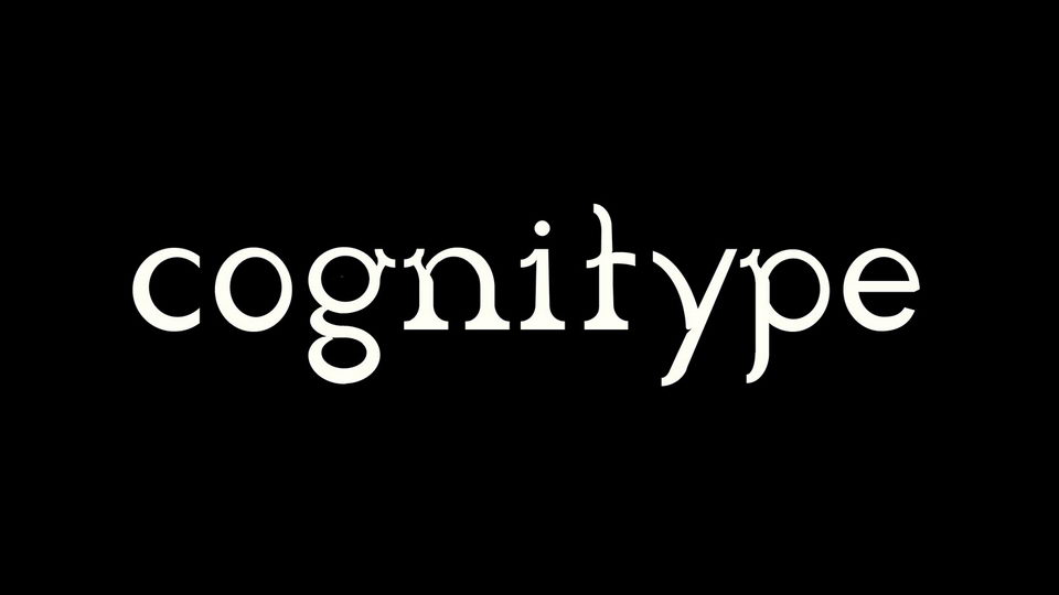 

Cognitype: An Experimental Typography That Pushes the Boundaries of Readability