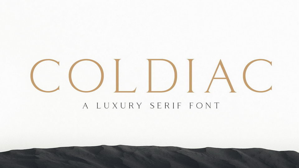
Coldiac: A Luxury Serif Font with Transitional and Pointed-Pen Features