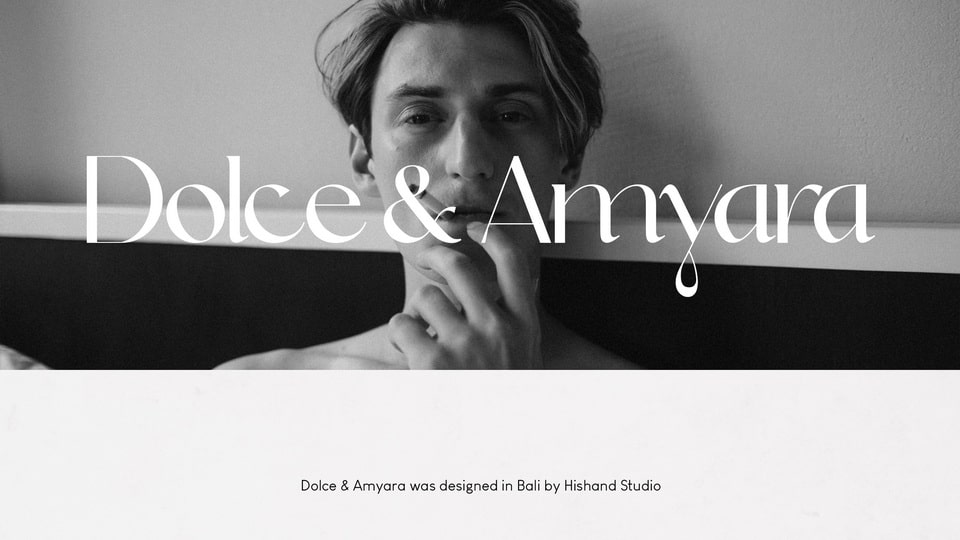 

Dolce & Amyara: A Timeless, Classic Font Family