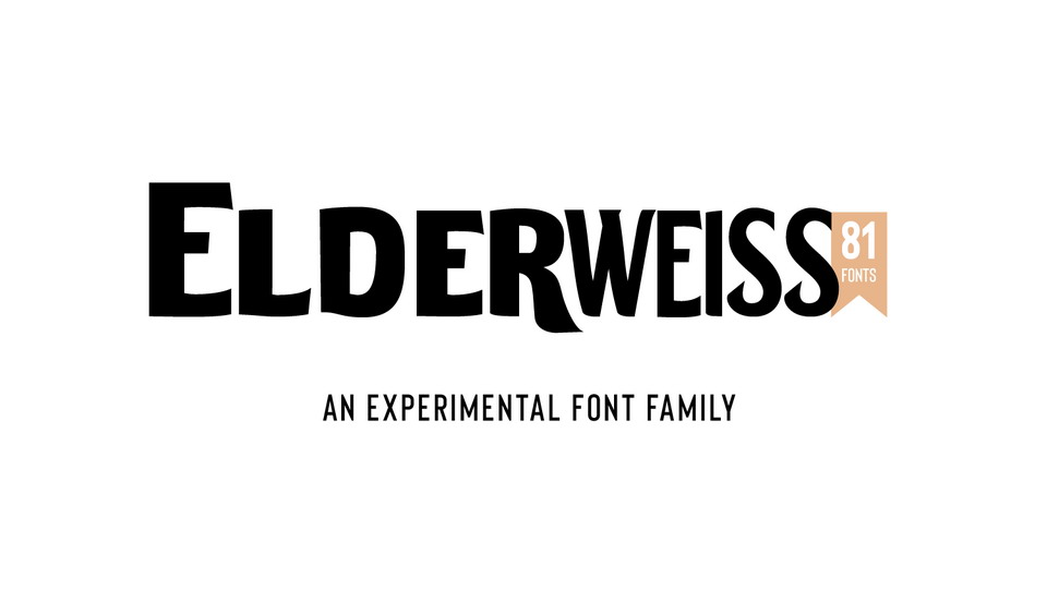 

Elderweiss: A Revolutionary Sans Serif Typeface With an Incredible 81-Font Family