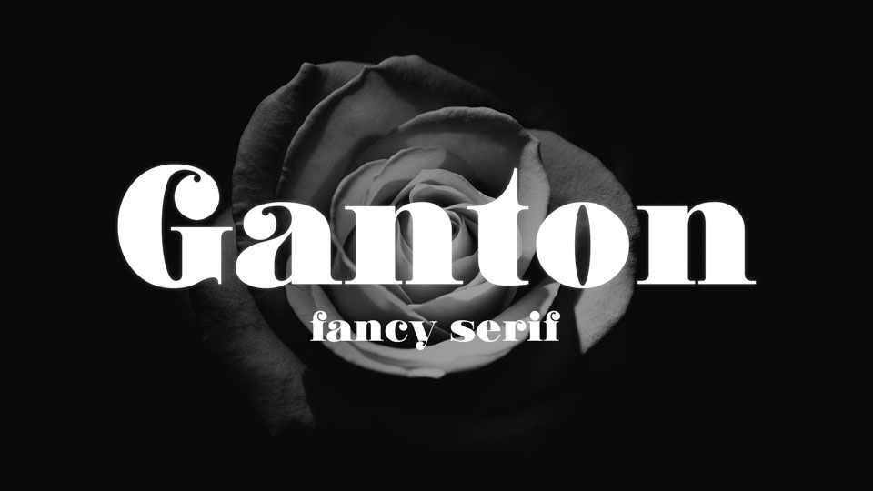 

Ganton: A Bold and Striking Retro Serif Font