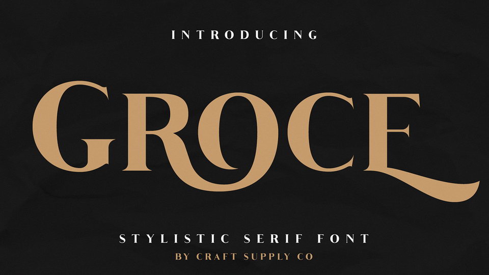 

Groce: An Elegant Serif Font With a Wide Range of Creative Possibilities