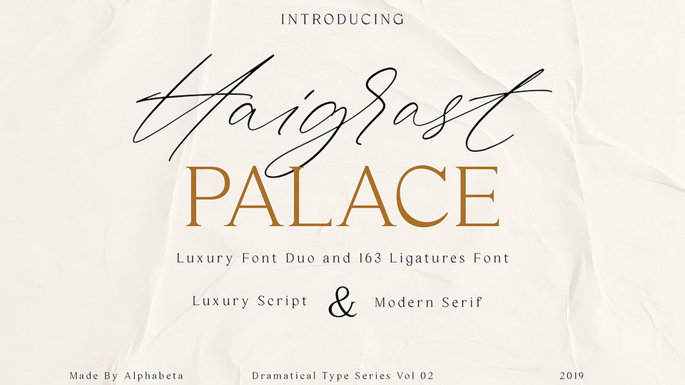 
Haigrast Font Duo - Luxury Script and Modern Serif Fonts