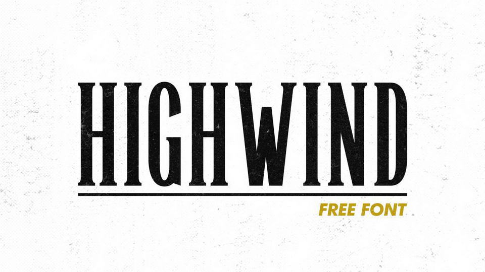 
Highwind: A Free Condensed All-Caps Serif Font