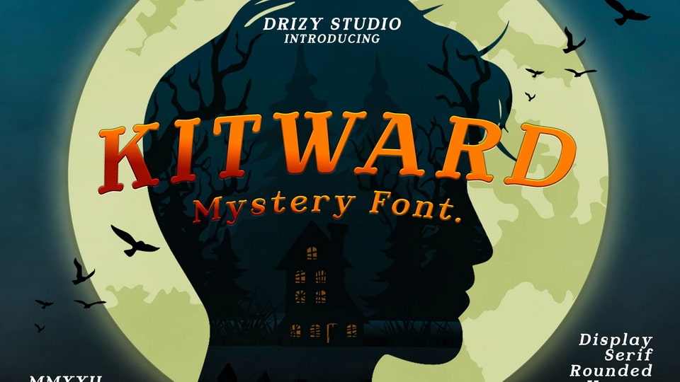

Kitward: A Whimsical and Mysterious Serif Typeface for Captivating Halloween Projects