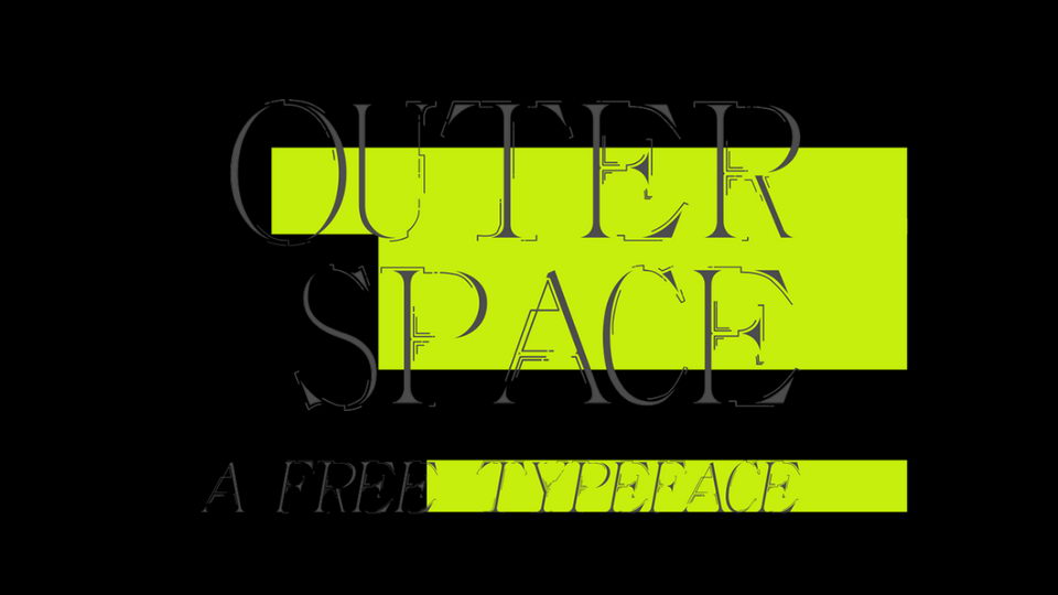 

Outer Space: A Unique Serif Typeface That Stands Out From the Crowd