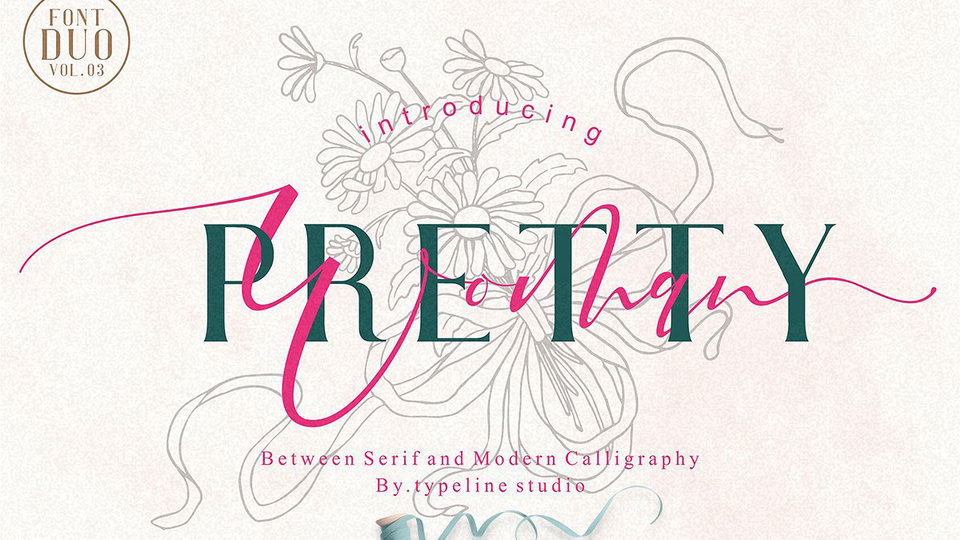 

Pretty Woman: An Extraordinary Font Duo of Modern Calligraphy and Classic Serif Font