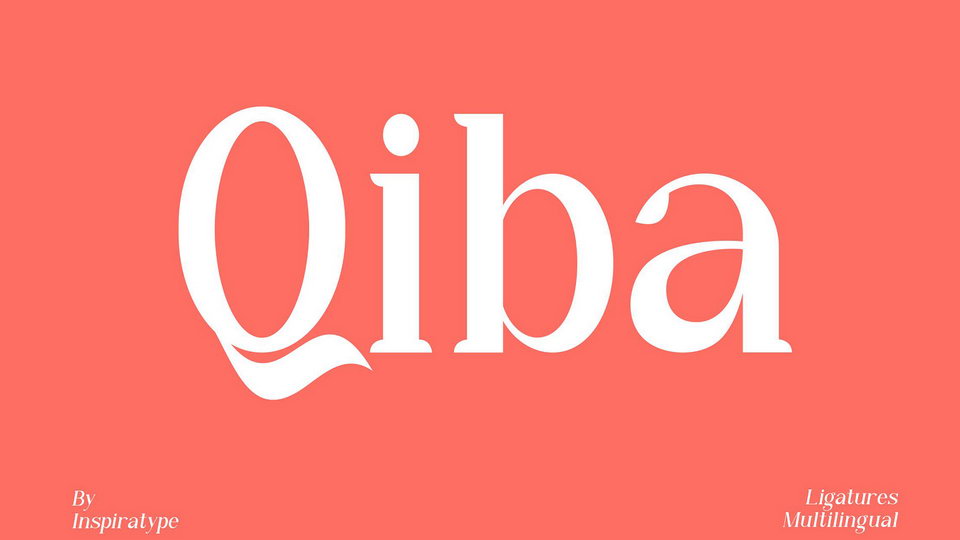

Qiba: An Impressive Handcrafted Display Serif Font