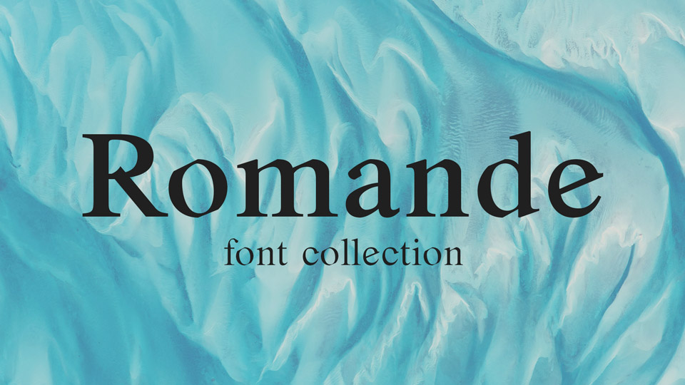 

Romande: A Unique Collection of Fonts Inspired by Iconic Typefaces of the Past