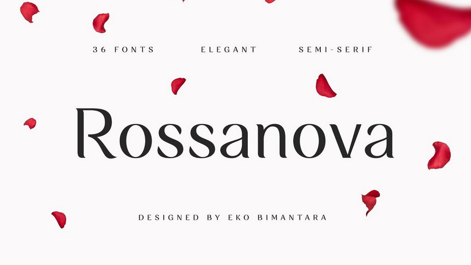 

Rossanova: A Comprehensive Semi-Serif Font Family for Creative Professionals