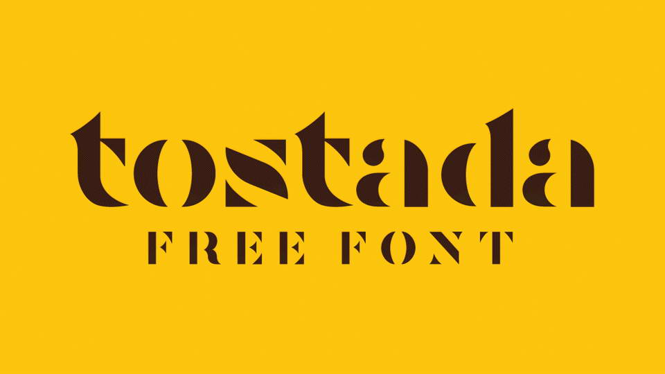 
Tostada - Free Bold Stencil Serif Typeface