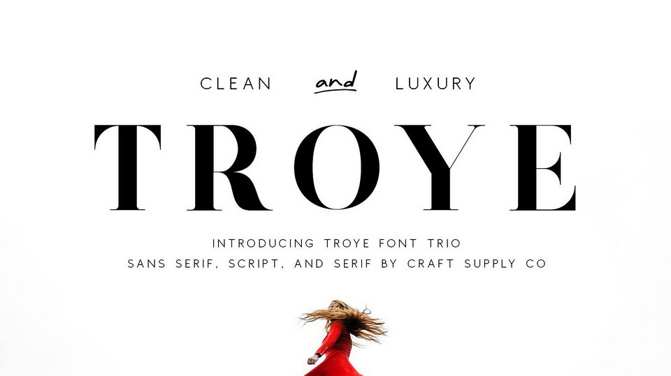 

Troye Font Trio: The Perfect Combination of Luxury and Modernity