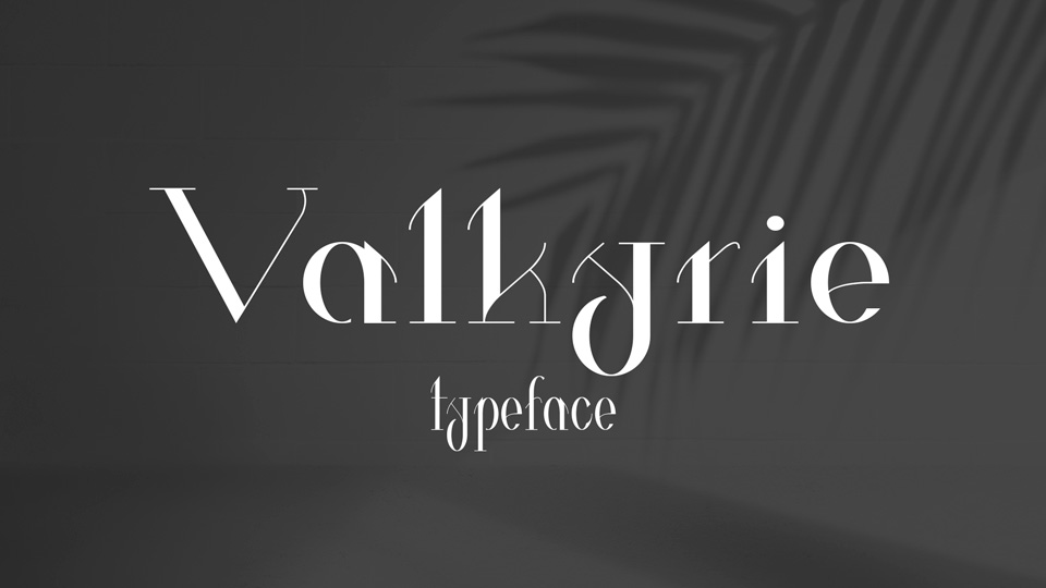 

Valkyrie: The Perfect Font Family for Fashion and Luxury Brands