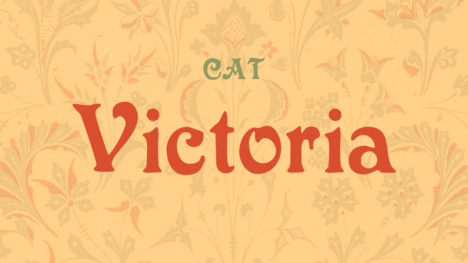 

Victoria: An Ornate and Elegant Serif Font Inspired by Late 19th Century Display Letterforms