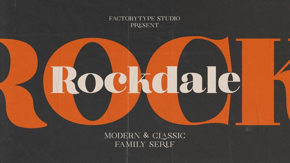  Rockdale: A Bold and Luxurious Serif Font for Brand Design
