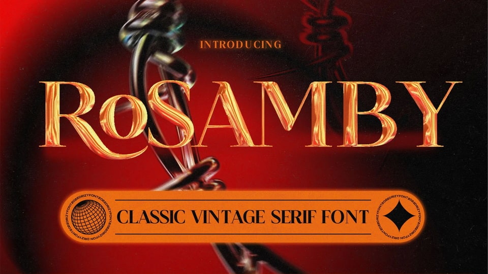 Rosamby: Vintage Font for Classic Themed Projects