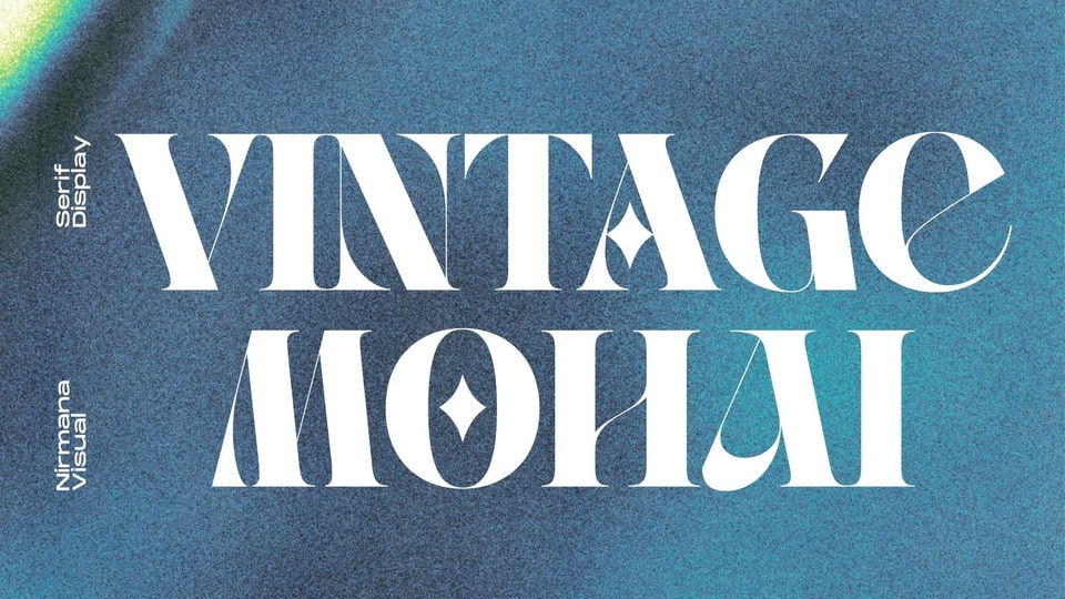 Vintage Mohai: Perfect Display Font for Futuristic and Vintage Design Projects