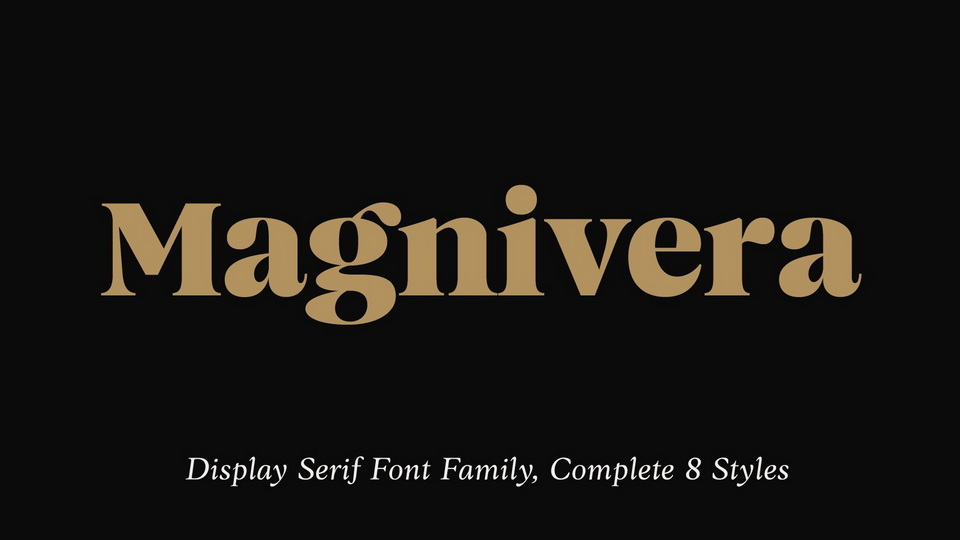 Magnivera Font Family: A Display Serif Style Inspired by Old-Style Typefaces
