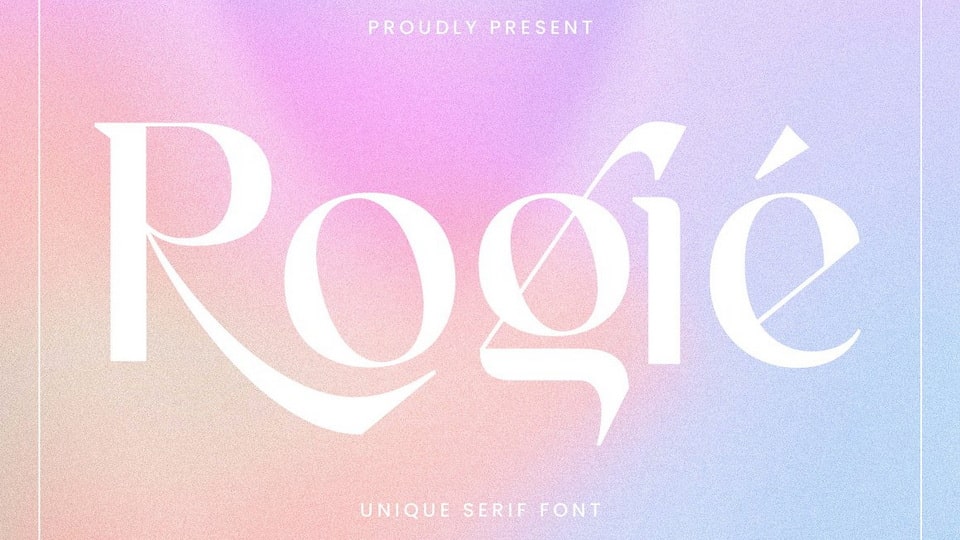  Rogie: A Unique Serif Font with Ligatures for Distinct Logos