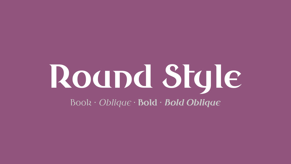 Round Style Typeface: Elegance and Contemporary feel for Polished Design