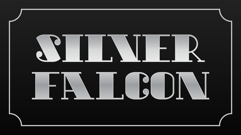 Silver Falcon: A High Contrast Art Deco-Inspired Typeface