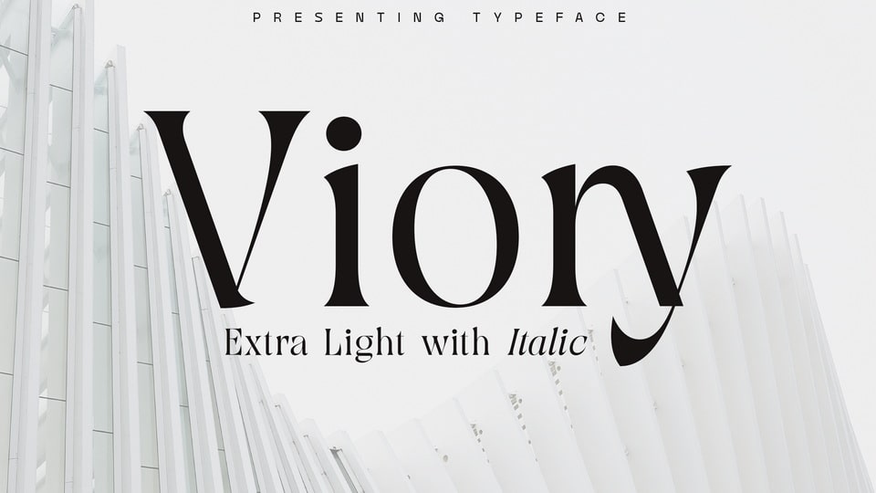 Viory: A Versatile Serif Typeface with Elegant and Classic Impression