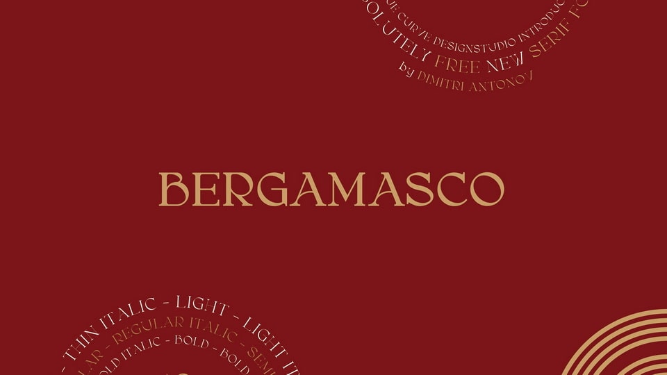 Bergamasco: An Exquisite Display Serif Font for Editorial Projects and Branding