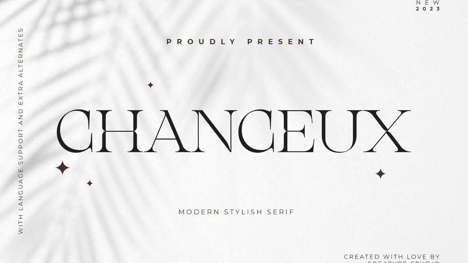  Chanceux: Chic and Contemporary Serif Font for Elevated Design Projects