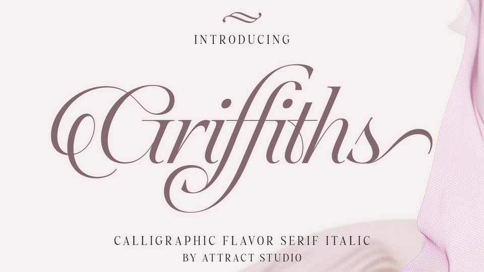  Griffiths: An Exquisite Italic Serif Font Perfect for Sophisticated Design Projects