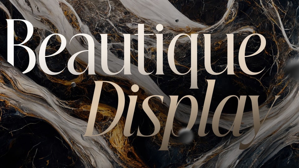 Beautique Display Typeface: A Blend of Timeless Calligraphy and Modern Design