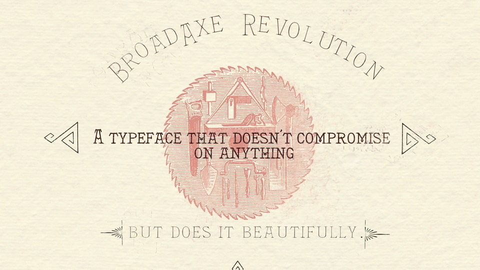 Broadaxe Revolution Typeface