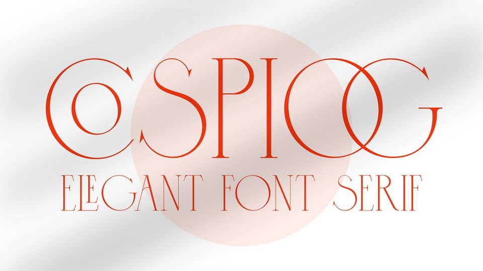 Cospiog: An Elegant Serif Typeface