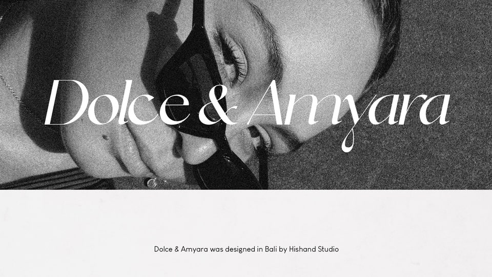 Dolce & Amyara: A Classy Modern Serif Typeface