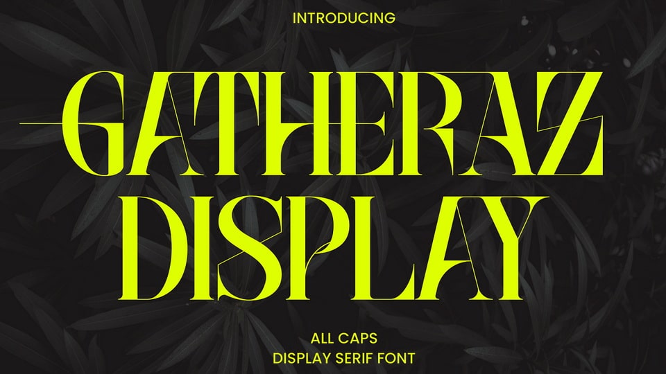 Gatheraz: A Stylish Serif Font for Elegant Designs