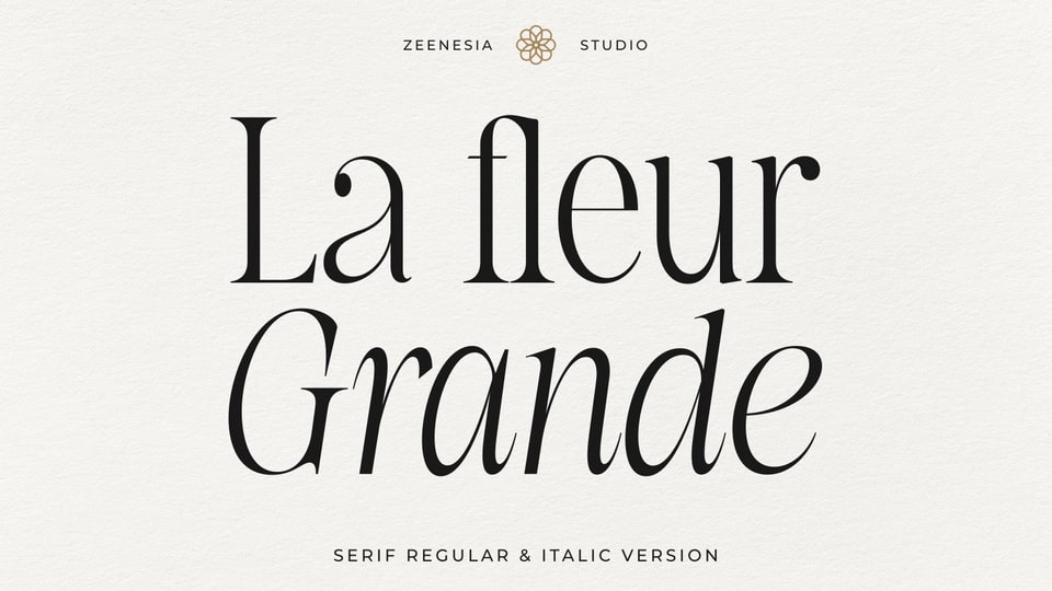 La Fleur Grande: An Elegant and Versatile Serif Font