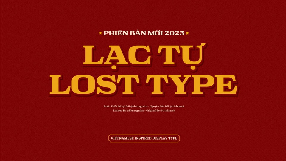 Lost Type 2023: A Font Redesign by Blurrygrains