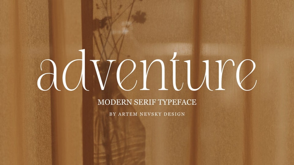 NT Adventure: A New Serif Font for Luxury Designs